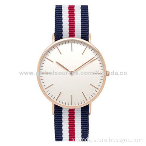 316L stainless steel, case mix color, nylon strap, unisex watches, Miyota movement, 5ATM